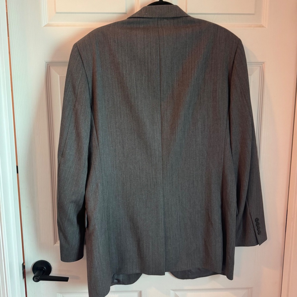 Jos. A. Bank Blazer Mens 41L Grey Herringbone Wool Signature Sport Coat 5450 - Picture 10 of 10